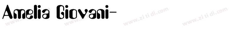 Amelia Giovani字体转换